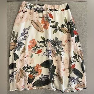 Philosophy A-Line Skirt with Floral Design